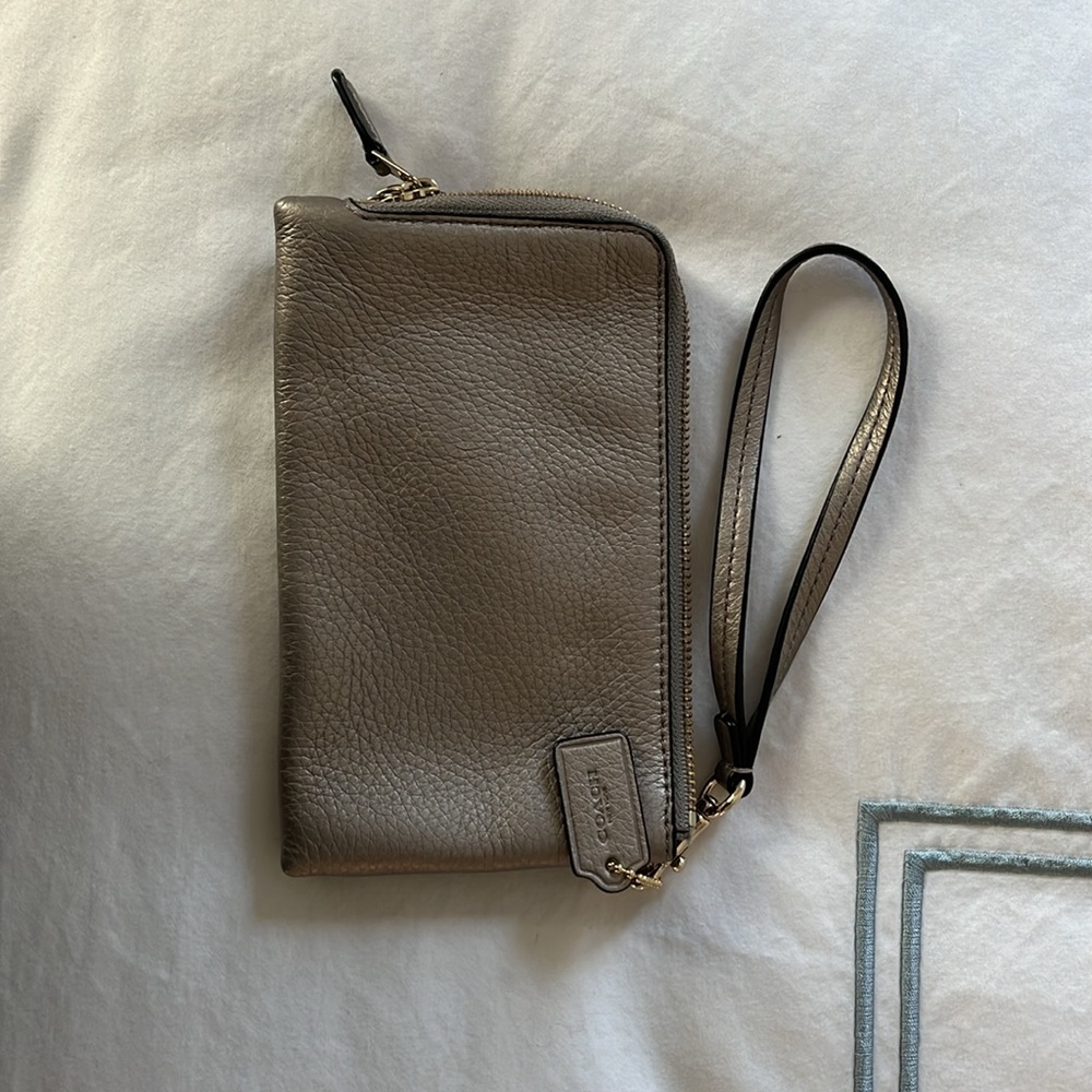 Coach Two Zipper Wristlet - Picture 2 of 4